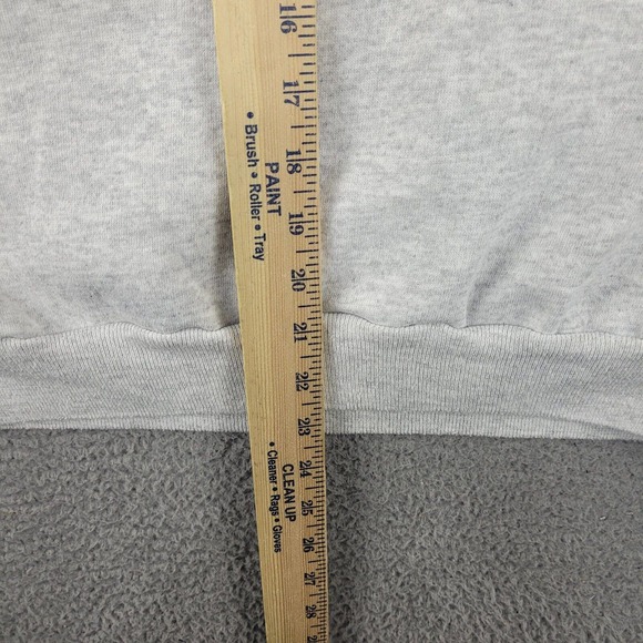 Vintage Cat Winter Sweatshirt Womens 1X Gray Collared Snowy Scenery Made USA 90s - Picture 12 of 13